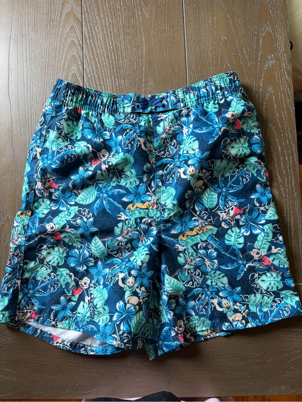 Disney Parks Mickey Mouse Tropical Swim Shorts - Blue & Teal